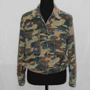 Topshop Camouflage Fatigue Style Jacket